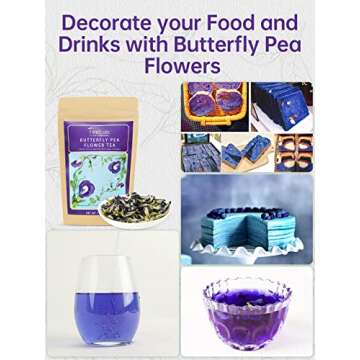 TeeLux Butterfly Pea Flower Tea for Vibrant Drinks