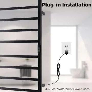 Nopwer Heated Towel Warmer - Luxury Towel Bar Rack