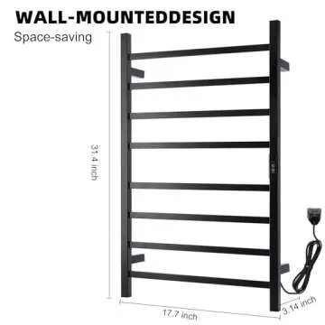 Nopwer Heated Towel Warmer - Luxury Towel Bar Rack