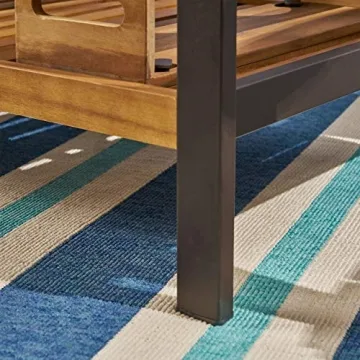 Elegant Christopher Knight Home Ishtar Bar Cart - Teak Finish