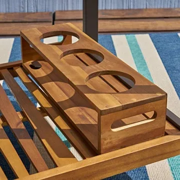 Elegant Christopher Knight Home Ishtar Bar Cart - Teak Finish