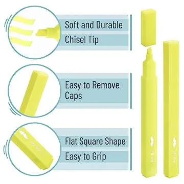 Mr. Pen Neon Highlighters - 12 Pcs Fluorescent Chisel Tip