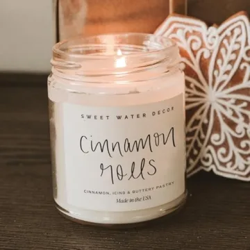 Cinnamon Roll Candle - Fall Scented Soy Candle
