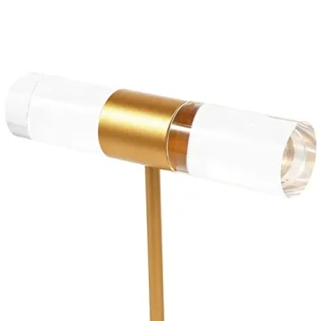 Stunning Clear and Orange Acrylic T-Bar Jewelry Stand