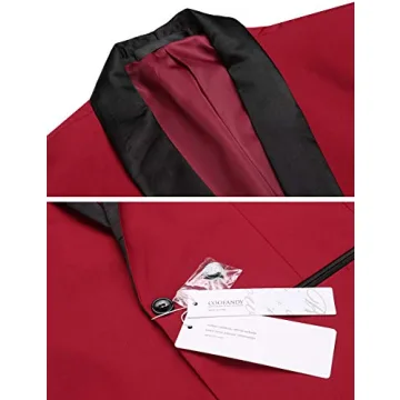 COOFANDY Men's Tuxedo Jacket for Weddings and Formal Events
