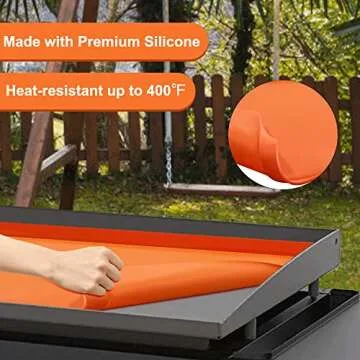 28'' Griddle Silicone Protective Mat Cover for Blackstone 28 Inch Gas Griddle, Heavy Duty Food-grade Griddle Mats Cover Grill Protective Covers(Not fit 28XL/Pro Series)