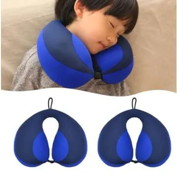 MOOB Kids Travel Pillow for Car and Airplane Travel Comfort