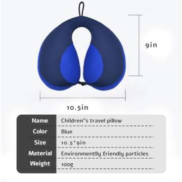MOOB Kids Travel Pillow for Head and Neck Support