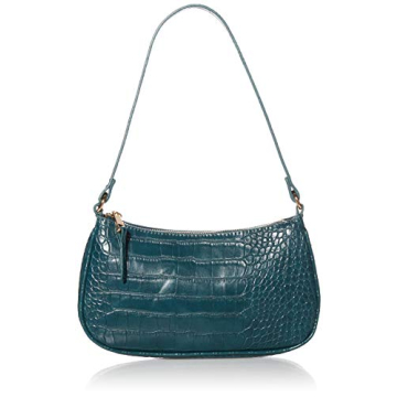 The Drop Women's Melanie Small Shoulder Bag - Stylish Teal Green