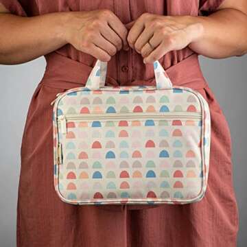 DIVERSEBEE Bible Cover with Handles, Zippered Bible Carrying Case for Women and Girls, Bible Tote Ba...