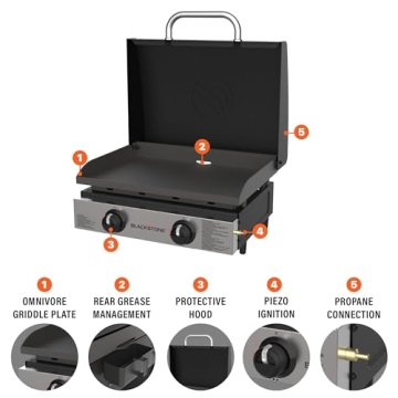 Blackstone 22 Inch Tabletop Griddle for Outdoor Cooking