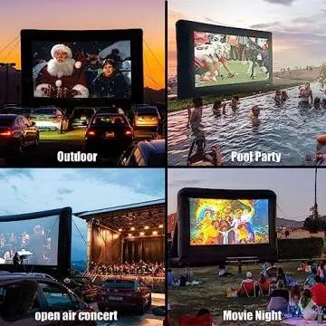 Inflatable 16FT Projector Screen for Outdoor Movie Nights