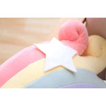 DIMUAT Rainbow Pillows - Playful Bedside Decor (19 in)