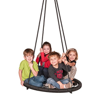 M & M Sales Enterprises MM00124 Web Riderz Outdoor Swing N' Spin - Safe for 600 lbs, 39" Diameter, A...