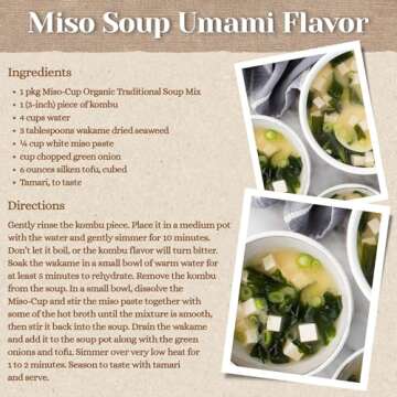 Edward & Sons Traditional Instant Miso-Cup with Tofu - Instant Miso Soup Packets, Miso Soup with Tofu, Instant Soup Packets - 1.3 Oz (Pack of 12)