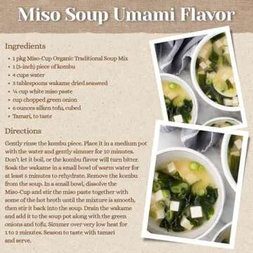 Edward & Sons Traditional Instant Miso-Cup with Tofu - Instant Miso Soup Packets, Miso Soup with Tofu, Instant Soup Packets - 1.3 Oz (Pack of 12)