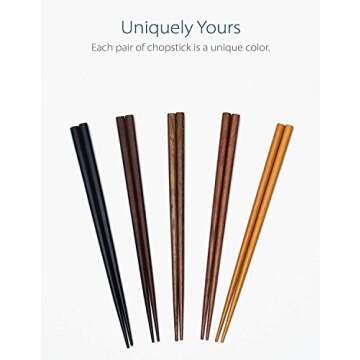 Durable Reusable Japanese Chopsticks Set for Unique Dining