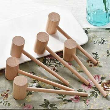 Wooden Crab Lobster Mallets - Eco-Friendly Seafood Hammers