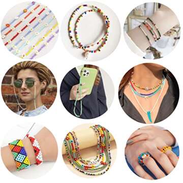 ORNSHIZI Size 2mm Seed Beads About 16800pcs 28 Colors in Grid Storage Box 12/0 Small Seed Beads for Bracelet Jewelry Making