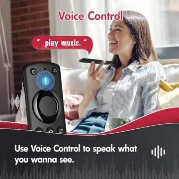Voice Remote for Fire TV Stick and Smart TVs - Easy Control