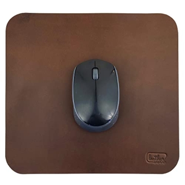 Leather Worx Ergonomic Mouse Pad - Full Grain Leather Comfort