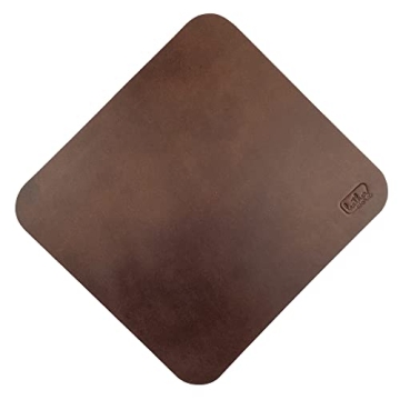 Leather Worx Ergonomic Mouse Pad - Full Grain Leather Comfort