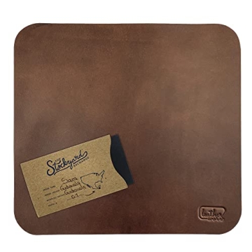 Leather Worx Ergonomic Mouse Pad - Full Grain Leather Comfort