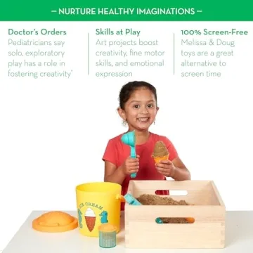 Melissa & Doug Seahorse Sand Ice Cream Play Set for Age 3+