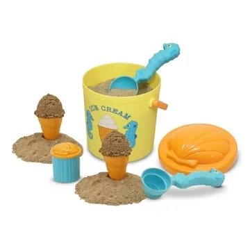 Melissa & Doug Seahorse Sand Ice Cream Play Set for Age 3+