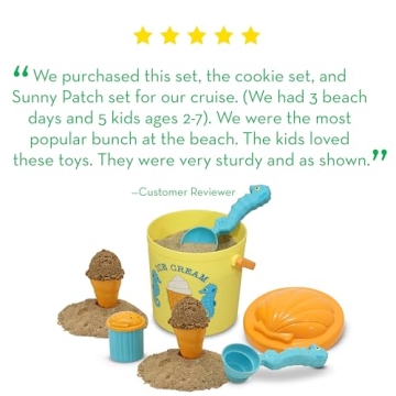 Melissa & Doug Seahorse Sand Ice Cream Play Set for Age 3+