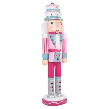 PRETYZOOM Cute Pink Christmas Nutcracker Decoration