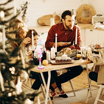 PRETYZOOM Cute Pink Christmas Nutcracker Decoration