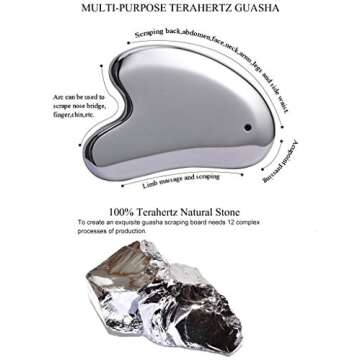 SAEEYCUE-Terahertz Gua Sha Stone Face Guasha Facial Scraping Tool
