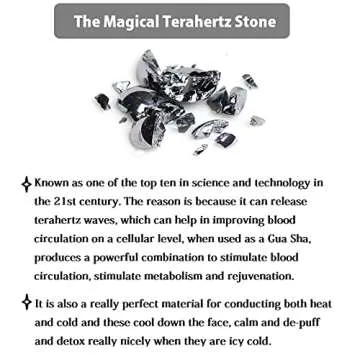 SAEEYCUE-Terahertz Gua Sha Stone Face Guasha Facial Scraping Tool