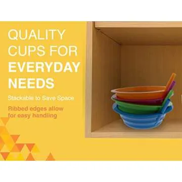 Arrow Home Products Sip-A-Bowl Set, 22oz, 4pk - BPA Free Straw Bowls for Kids To Sip Up Every Drop Without the Mess - Made in the USA, Great for Cereal, Ice Cream, Soup, Milk - Assorted Colors