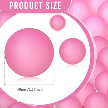 Hanaive 100 Pack Colorful Table Tennis Balls for Fun DIY