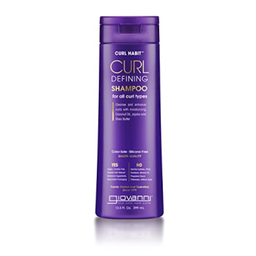 GIOVANNI Curl Habit Curl Defining Shampoo - Moisturizing Coconut Oil, Jojoba and Shea Butter, Cleans...