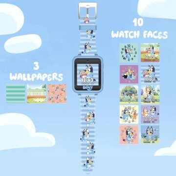 Bluey Kids Smartwatch with Camera & Games for Ages 3+