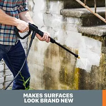 Worx Electric Pressure Washer 1800 PSI for Home Cleaning