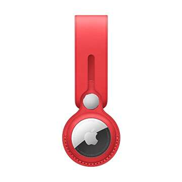 Apple AirTag Leather Loop - (Product) RED