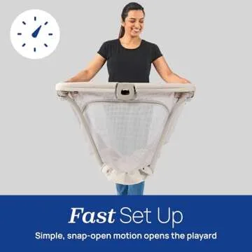 Chicco Alfa Lite® Lightweight Travel Playard, Portable Playpen for Babies and Toddlers, Snap-Open/Compact Fold Design,13 lbs., Baby Travel Essential | Midnight/Navy