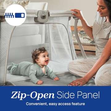 Chicco Alfa Lite® Lightweight Travel Playard, Portable Playpen for Babies and Toddlers, Snap-Open/Compact Fold Design,13 lbs., Baby Travel Essential | Midnight/Navy