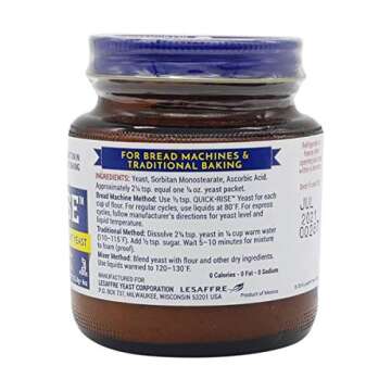 Red Star Bread Machine Yeast, 4 oz (Pack of 2)