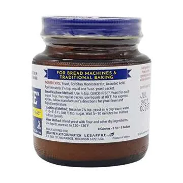 Red Star Bread Machine Yeast, 4 oz (Pack of 2)