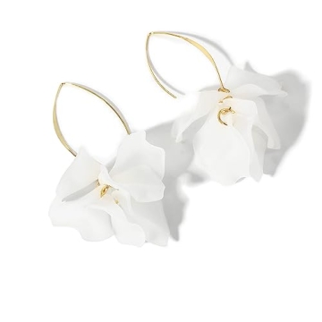 Stylish KELMALL Boho Flower Hoop Earrings for Women
