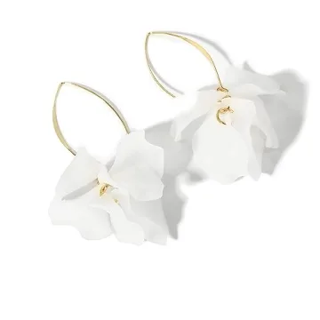Stylish KELMALL Boho Flower Hoop Earrings for Women