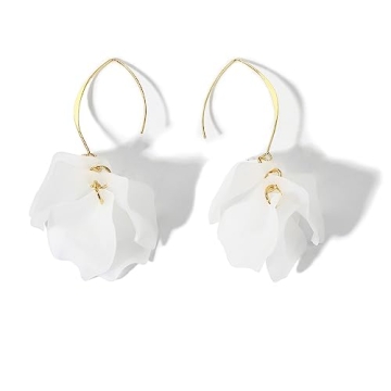 Stylish KELMALL Boho Flower Hoop Earrings for Women