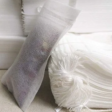 LTKJ 100-pack Cotton Tea Filter Bags with Drawstrings