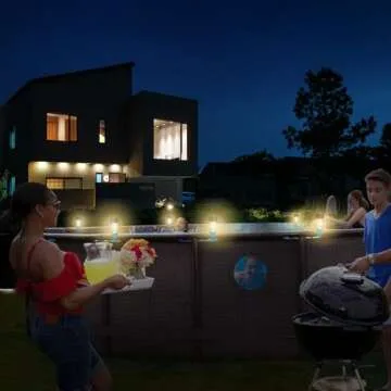 Solar Pool Lights 6 Pack Outdoor Lights for Framed Above Ground Pools, Waterproof Swimming Pool Accessories Lights, Outdoor Yard Garden Pool Decoration Night Light