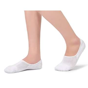 Leotruny Women's Cushion Athletic No Show Socks - Breathable & Soft Comfort